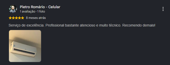 Depoimento de cliente da Climattc no Google